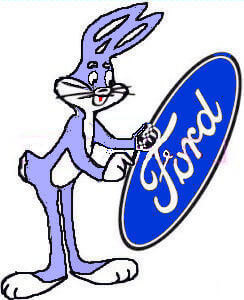 (image for) FORD Bugs Bunny Sticker 1960s